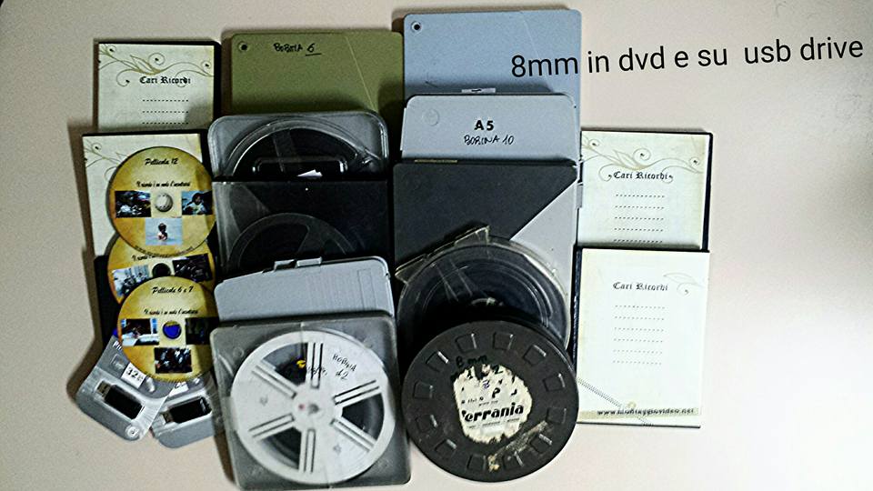 Pellicole 8 mm in dvd e in digitale avi mp4