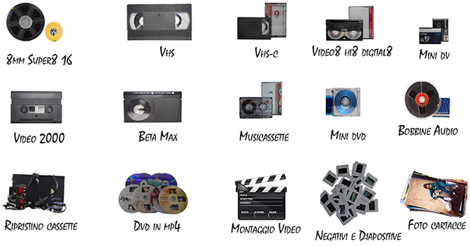 Riversamento VHS formati video NTSC PAL SECAM in digitale o dvd