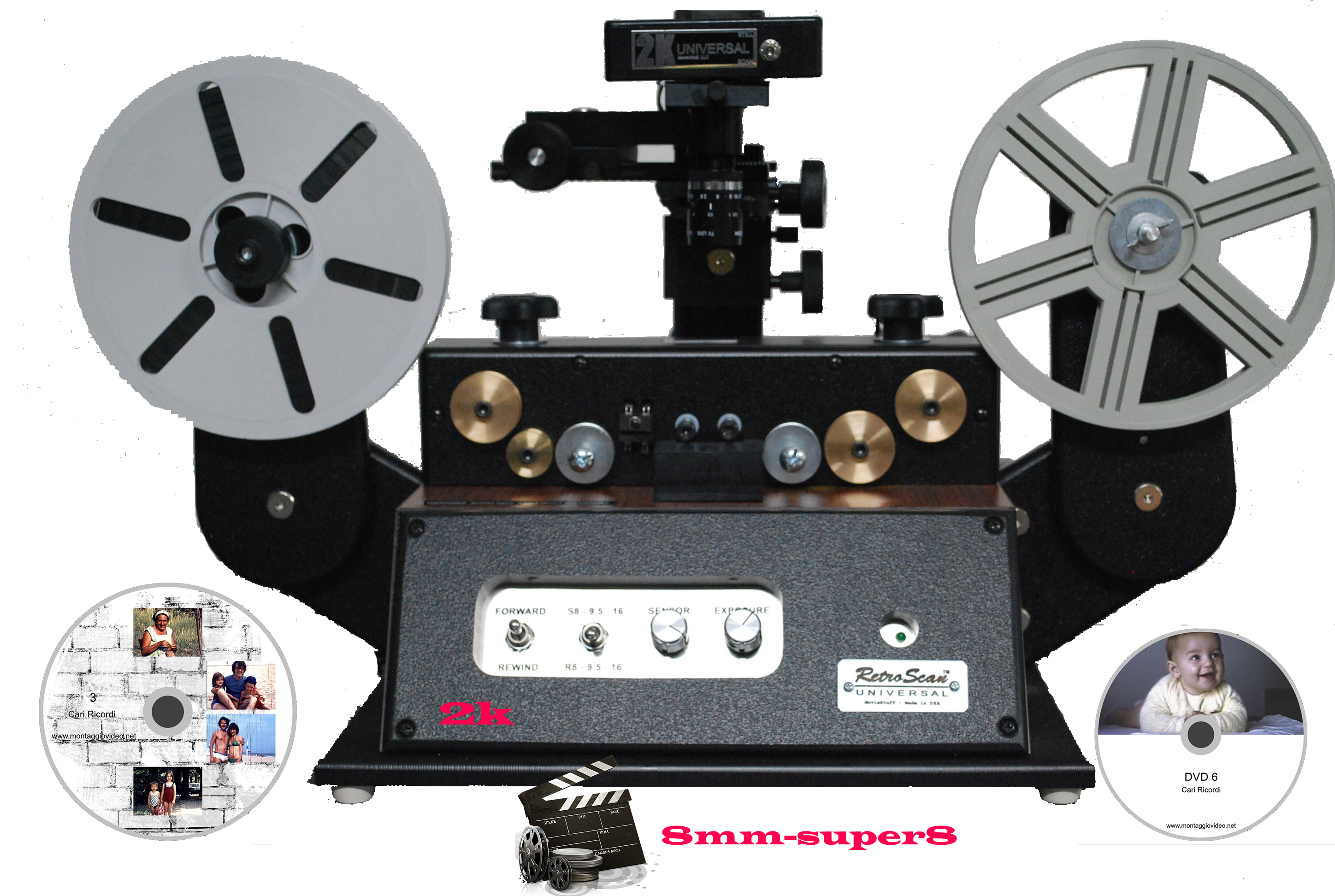 Riversamento video, pellicole “super8 8mm 16 mm” Scanner cinematografico foto